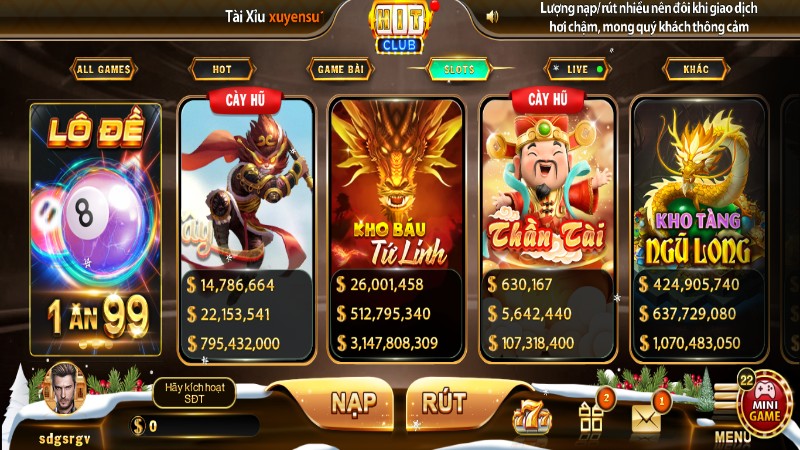 Kho trò chơi slot game khiến cộng đồng bet thủ mê mẩn